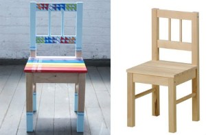 Silla personalizada con pintura