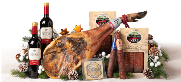 Gana esta fantástica cesta jamonera con nuestro sorteo