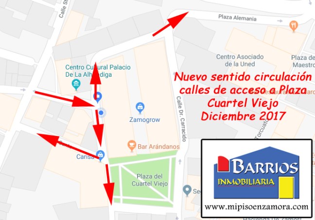 nuevo sentido circulacion calles zamora 2018